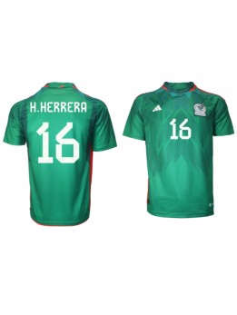 Billige Mexico Hector Herrera #16 Hjemmedrakt VM 2022 Kortermet